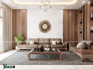 nội thất phòng khách hiện đại tại vinh