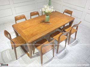 bàn ghế ăn gỗ gõ đỏ đẹp