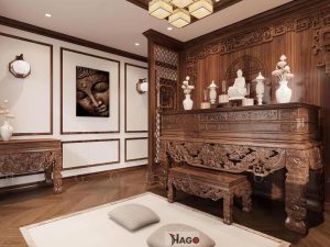 Bàn thờ gỗ Óc Chó tại Vinh, Nghệ An