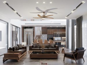 Sofa gỗ Óc Chó sang trọng, hiện đại tại Vinh, Nghệ An