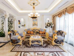 Nội thất phòng khách biệt thự sang trọng, đẳng cấp