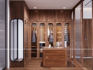 Thiết kế đơn giản mà tinh tế đó chính là tủ quần áo gỗ Óc Chó mang lại