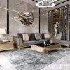 Sofa L gỗ Sồi Nga