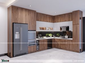 tủ bếp laminate